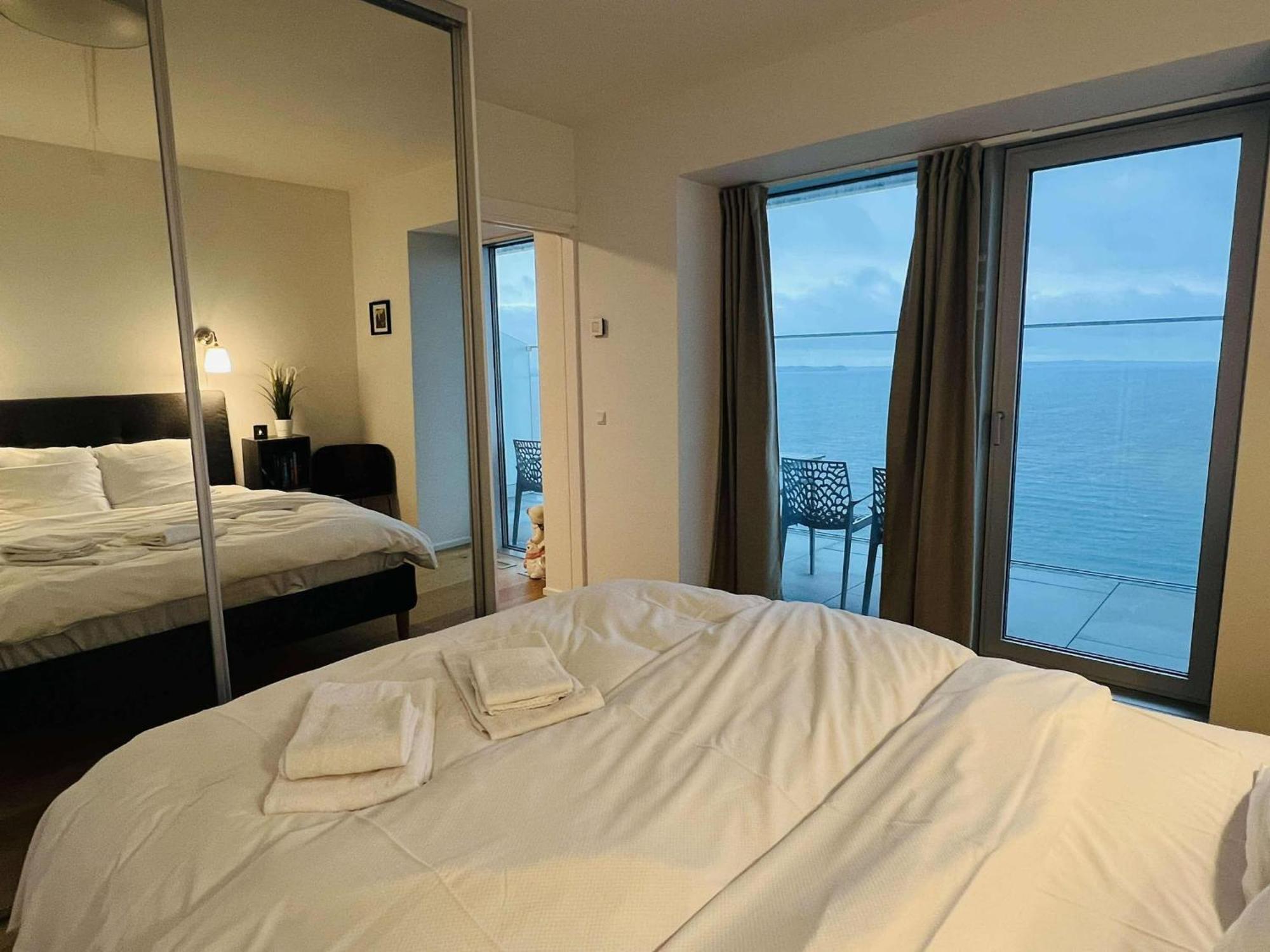 26-Etage Lejlighed Med Utrolig Havudsigt Århus Exterior foto